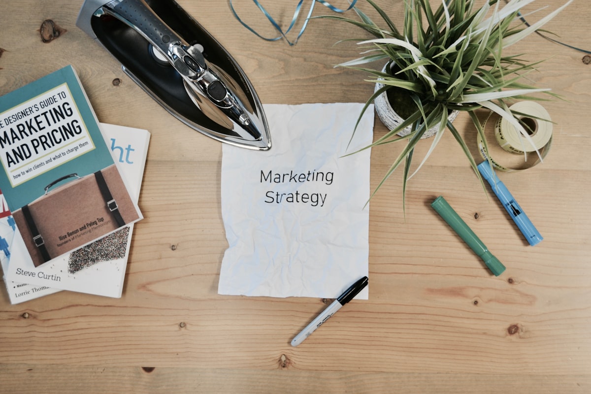 Business growth analytics chart for ad campaign results